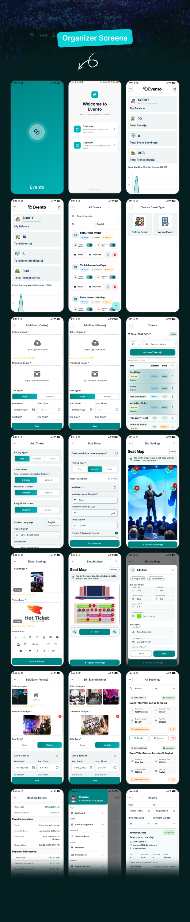 Evento - Event Ticket Selling Flutter Mobile App UI Kit - 7